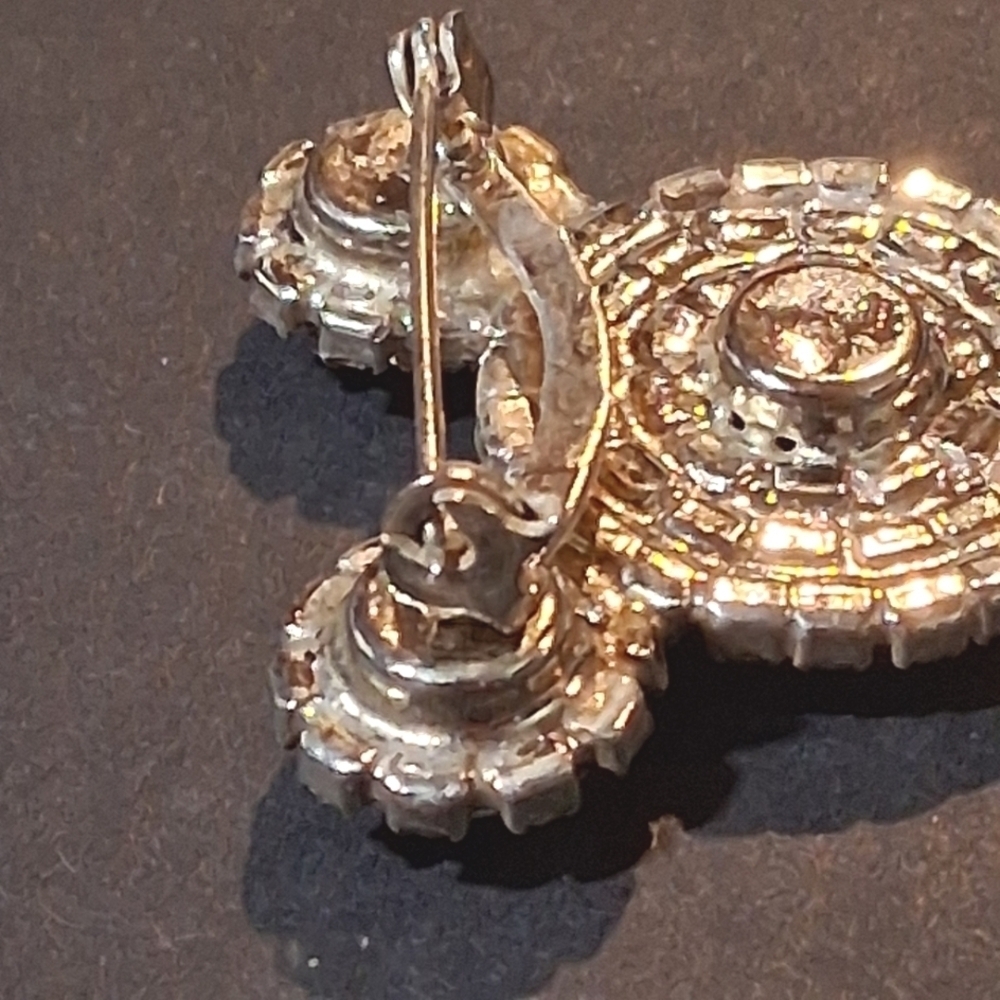 * Vintage Disney Prong Set Mickey Mouse Rhinestones Pin Brooch - Picture 5 of 5